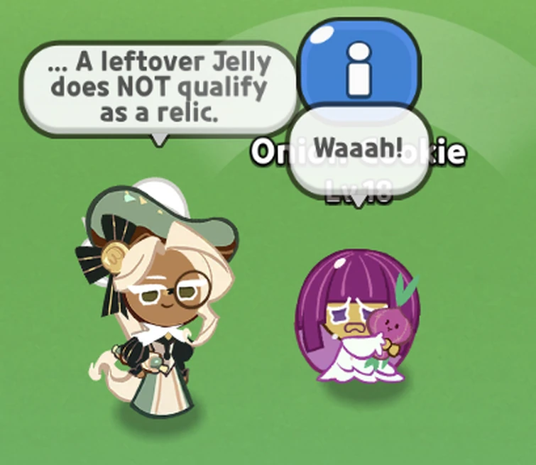 Onion Cookie is sad leftover jellies can't be a relic Fandom