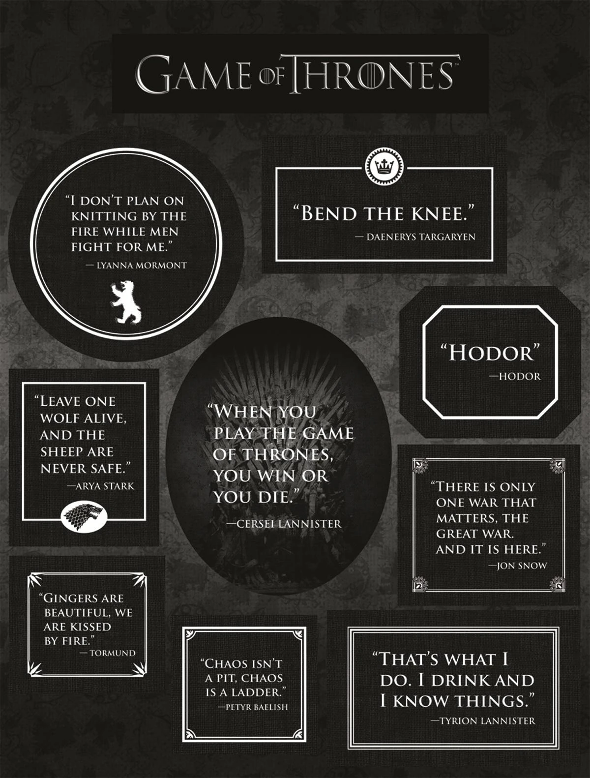 What is your favourite quote from Game of Thrones? | Fandom