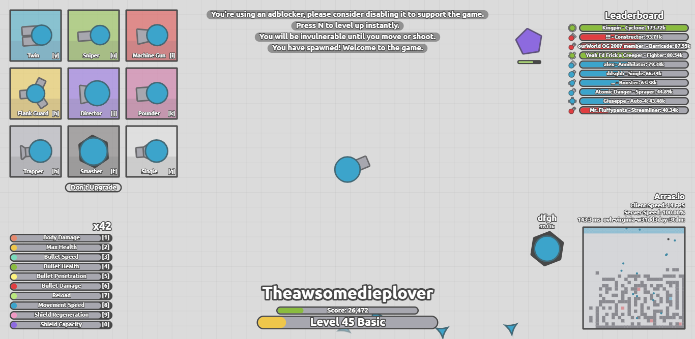 There is someone hacking tag named I hacked arras.io. He also