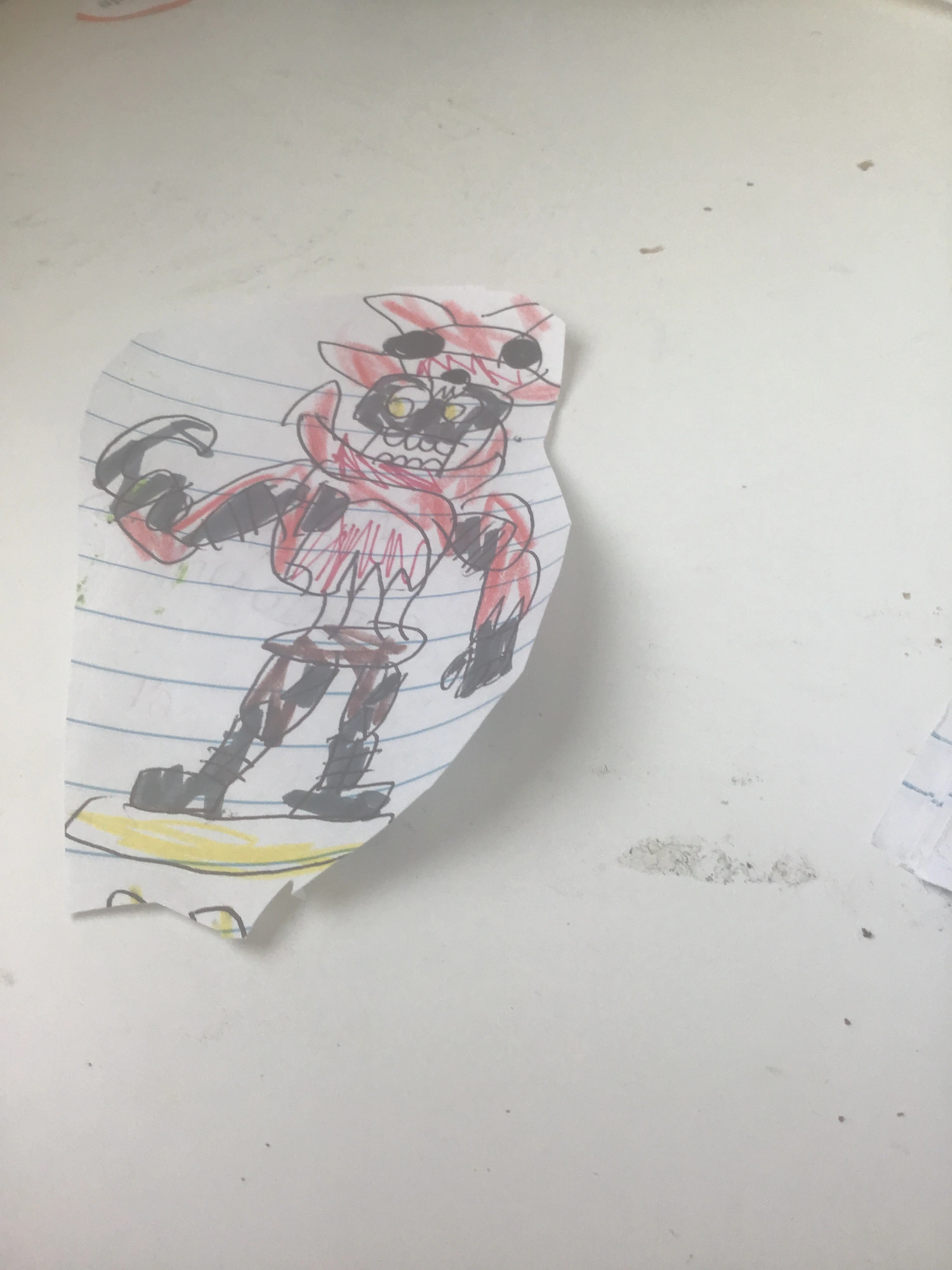 Here Is Withered Foxy Endo Unmasked From The Foxy Exe Minigame