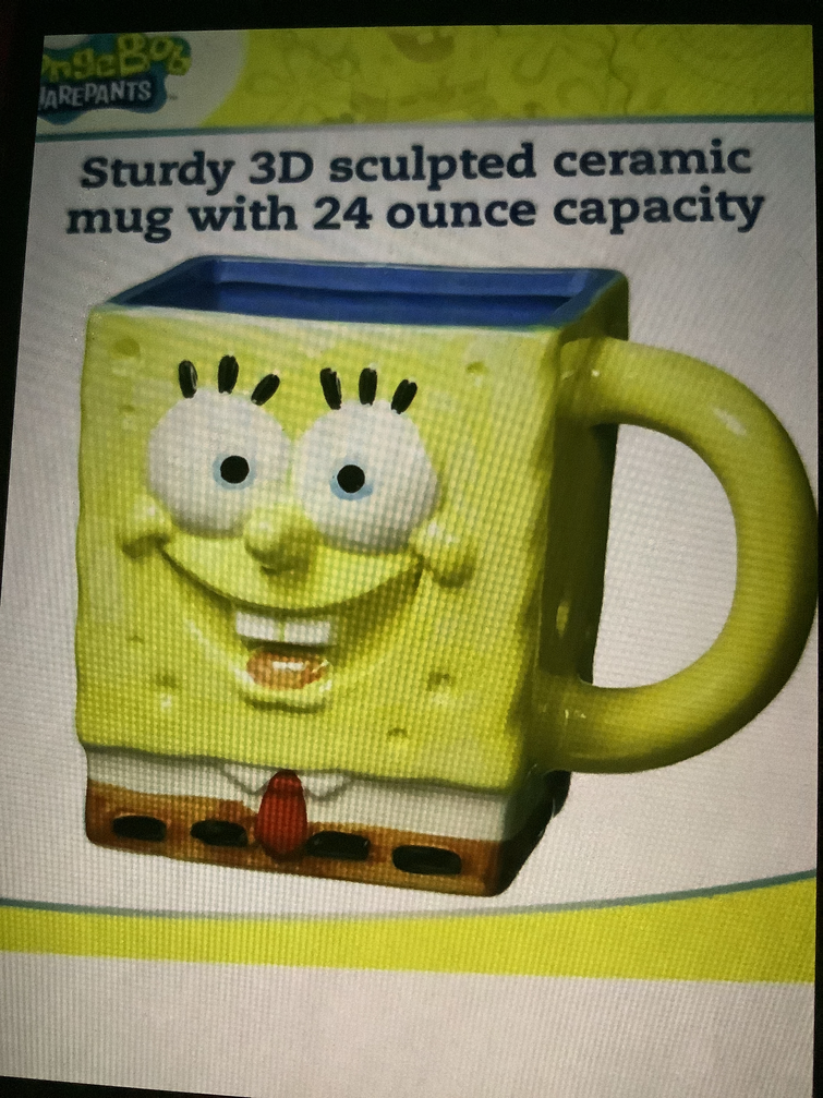 I found a SpongeBob mug on Amazon! Fandom