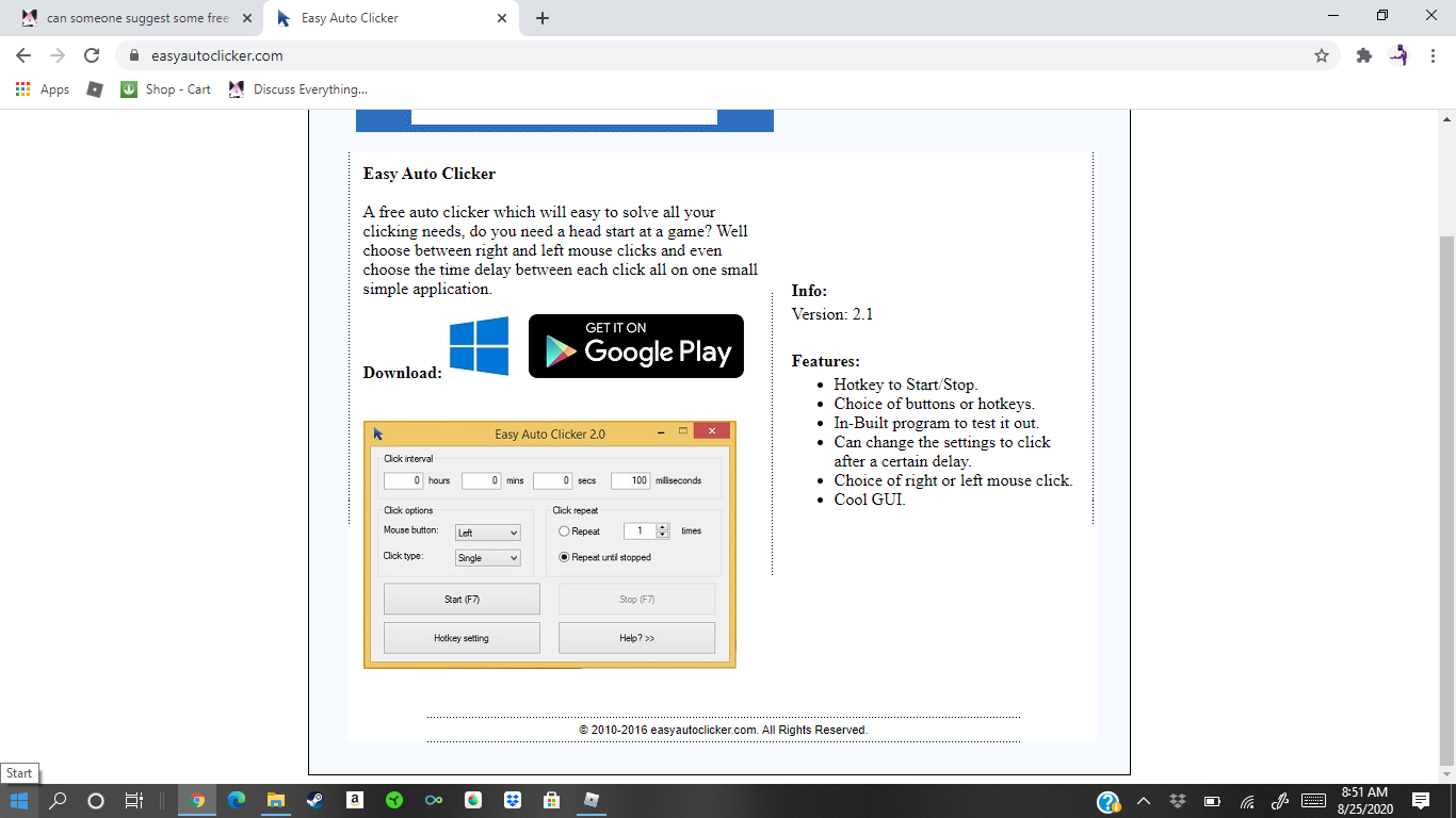 Can Someone Suggest Some Free Auto Clickers That Wont Fuck Up My Computer Like The Last One I Had Fandom - auto click roblox 2020