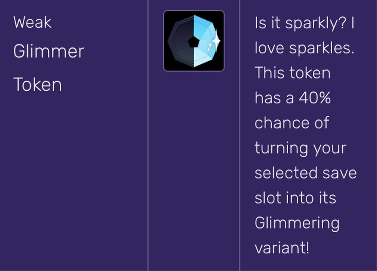 Weak glimmer token Fandom