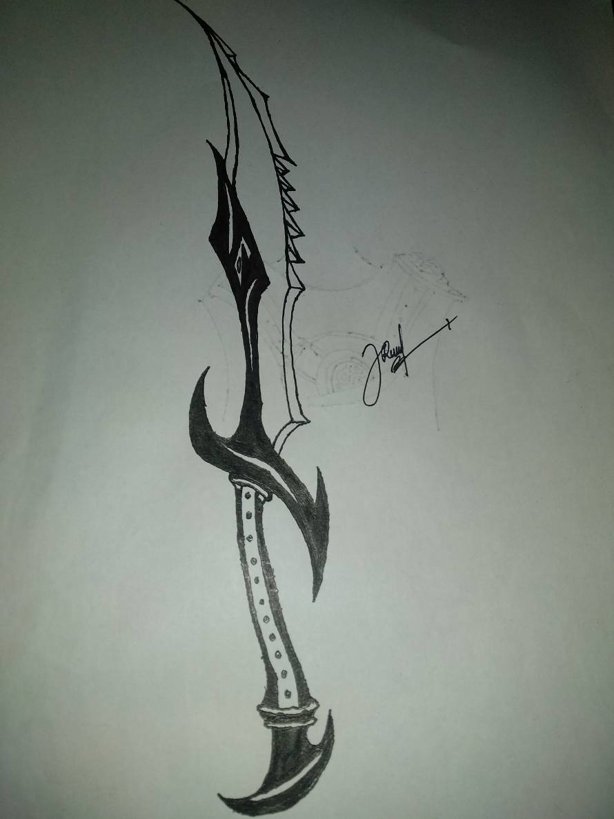 skyrim sword drawing