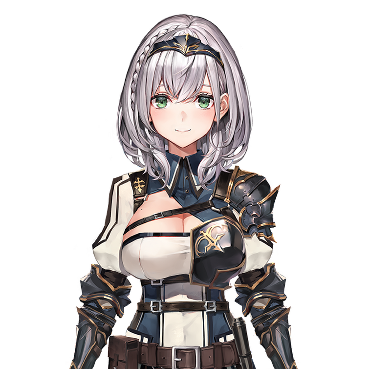 Noelle actually looks more like Shirogane Noel from Hololive, but less rosy...