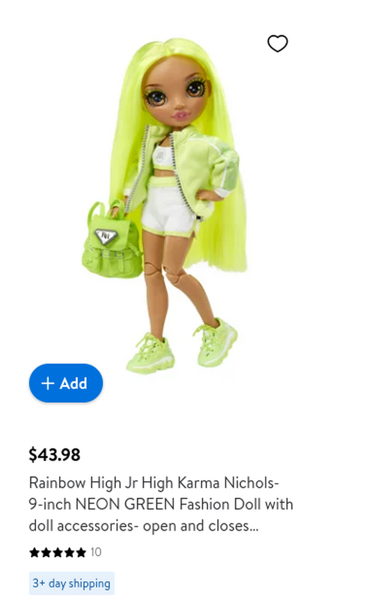 Rainbow High Jr High Jade Hunter - 9-inch Green Fashion Doll with
