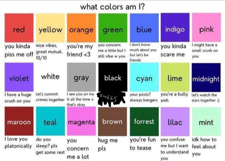 What color am I but with new options. | Fandom