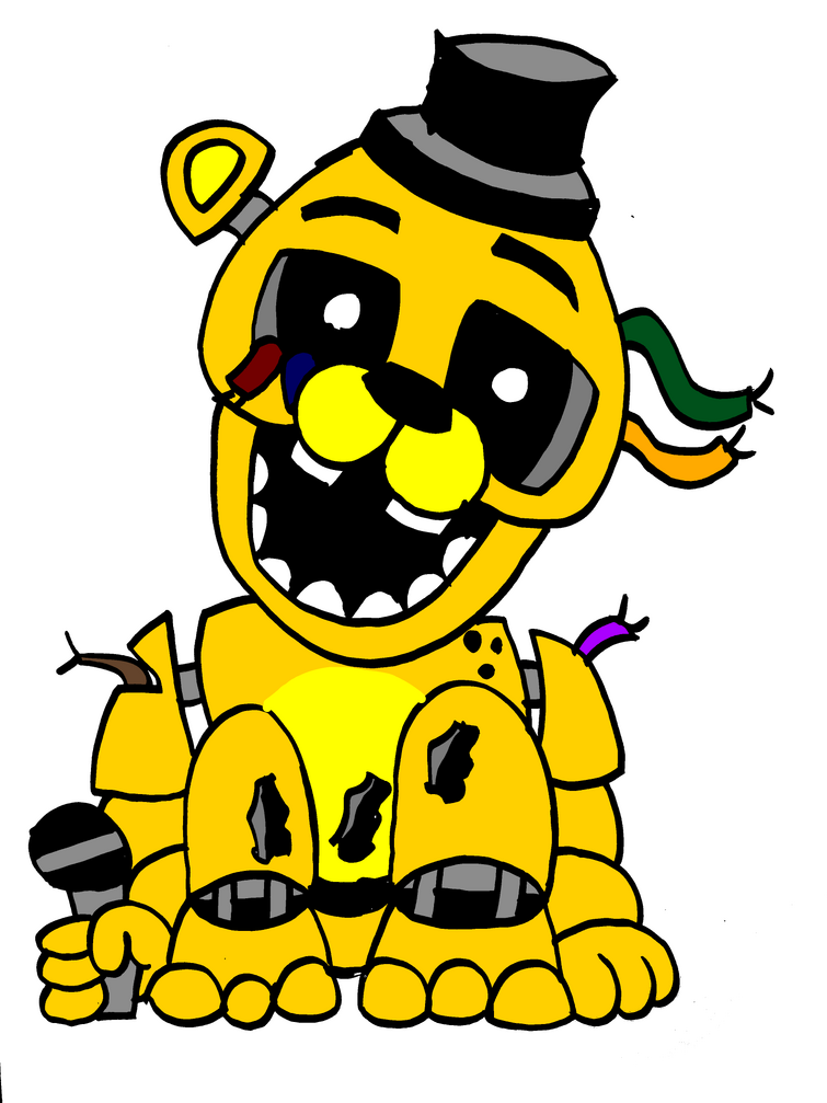 golden freddy fazbear drawing