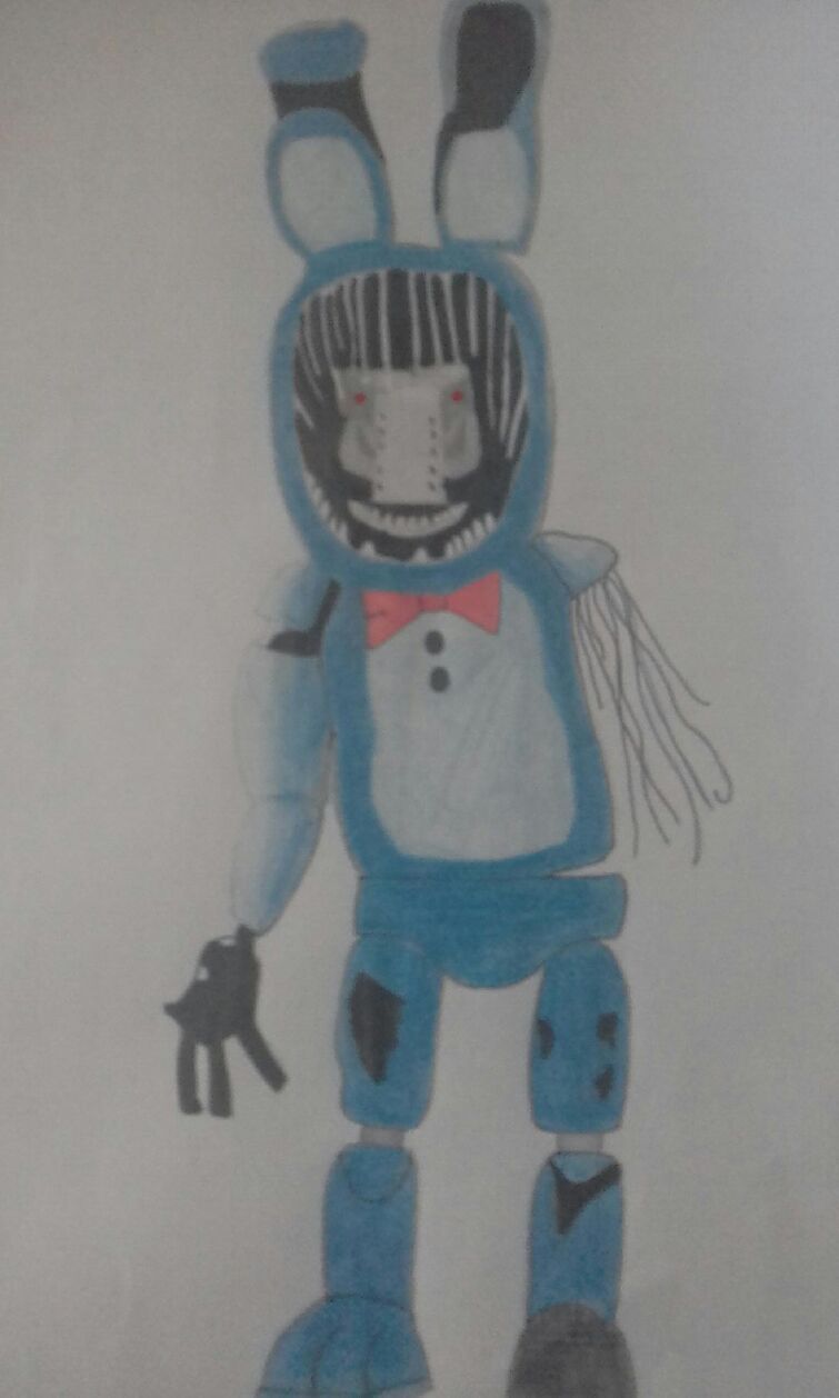 Como DESENHAR o WITHERED BONNIE - Como DIBUJAR a