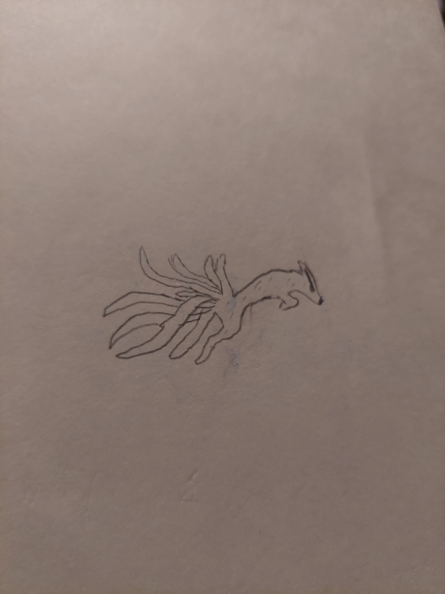 My attempt at copying a picture of nine tailed fox | Fandom