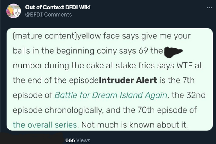 BFDI Wiki out of context : r/BattleForDreamIsland