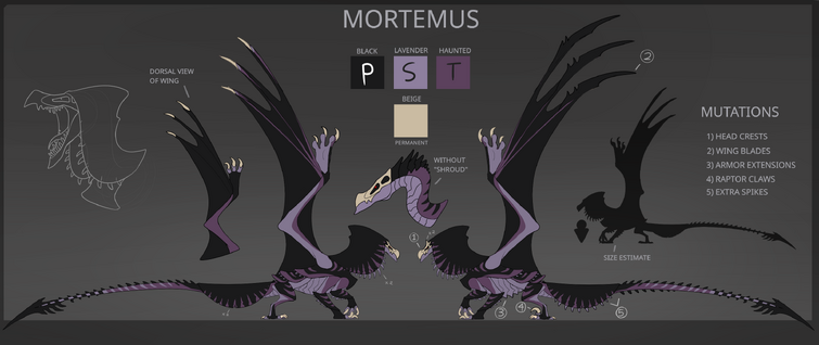 Halloween dragon submission! - The Mortemus (Shrouded Dragon) | Fandom