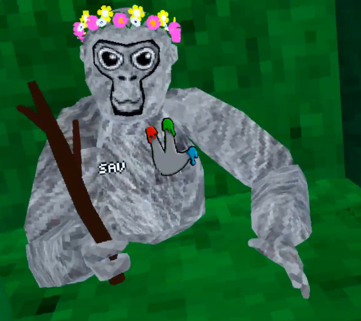 Gorilla tag monkey badge