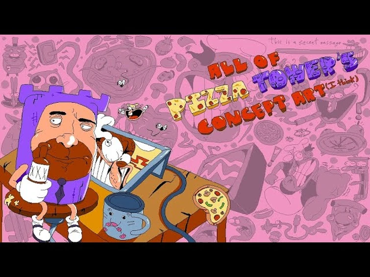 All of pizza tower's concept art that I could find (And other stuff)