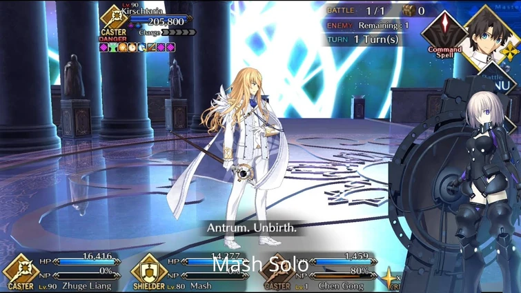 [FGO NA] Olympus Wodime Fight - Mash Solo