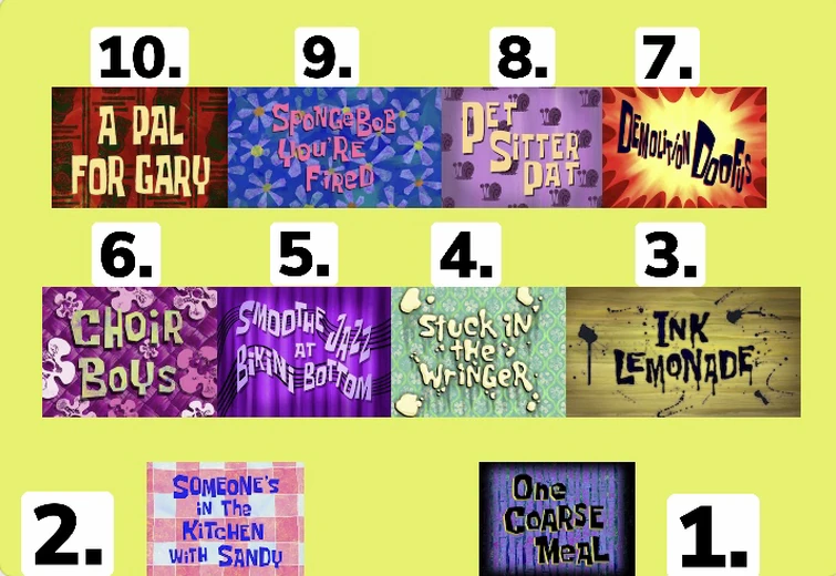 Top 10 Worst SpongeBob Episodes Fandom