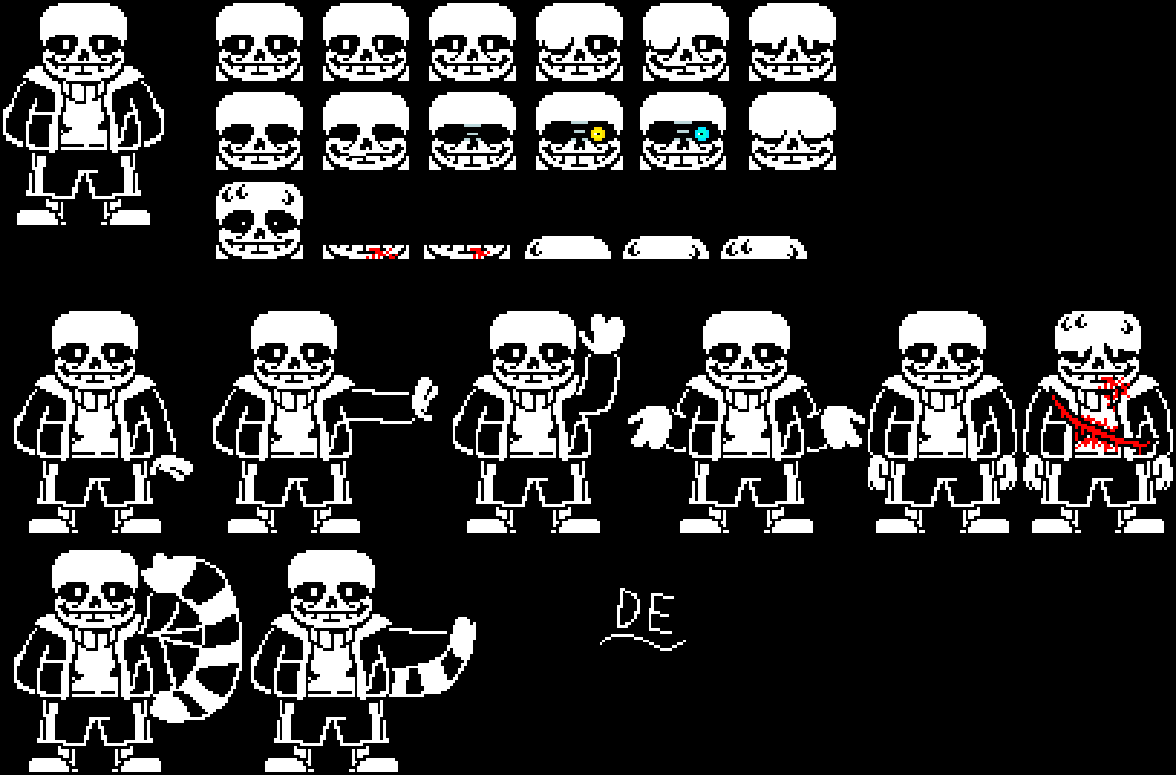 My sans sprite sheet