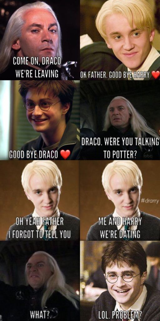 Draco Malfoy be like - Harry Potter Memes