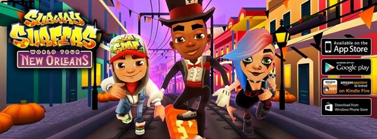 Play Subway Surfers: New Orleans for free without downloads