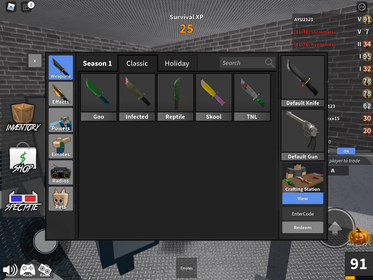 Ginger Set (godly)  Trade Roblox Murder Mystery 2 (MM2) Items