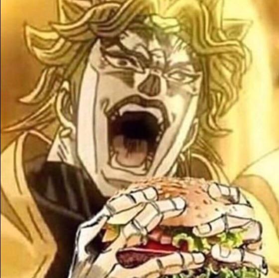 Dio Eats A Burger Fandom - za warudo toki wo tamare roblox