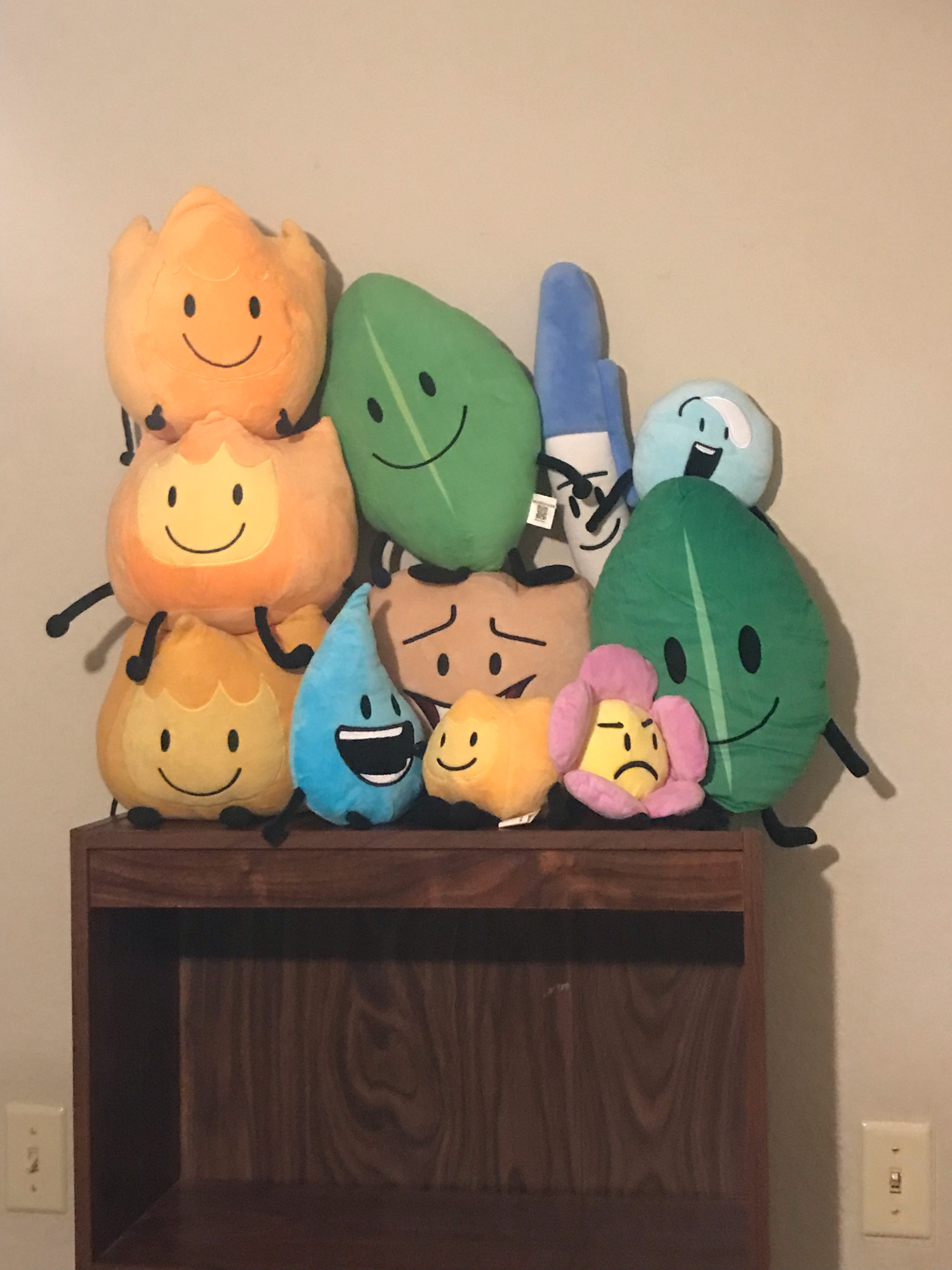 Adorable plush toy of a gelatin character from bfdi