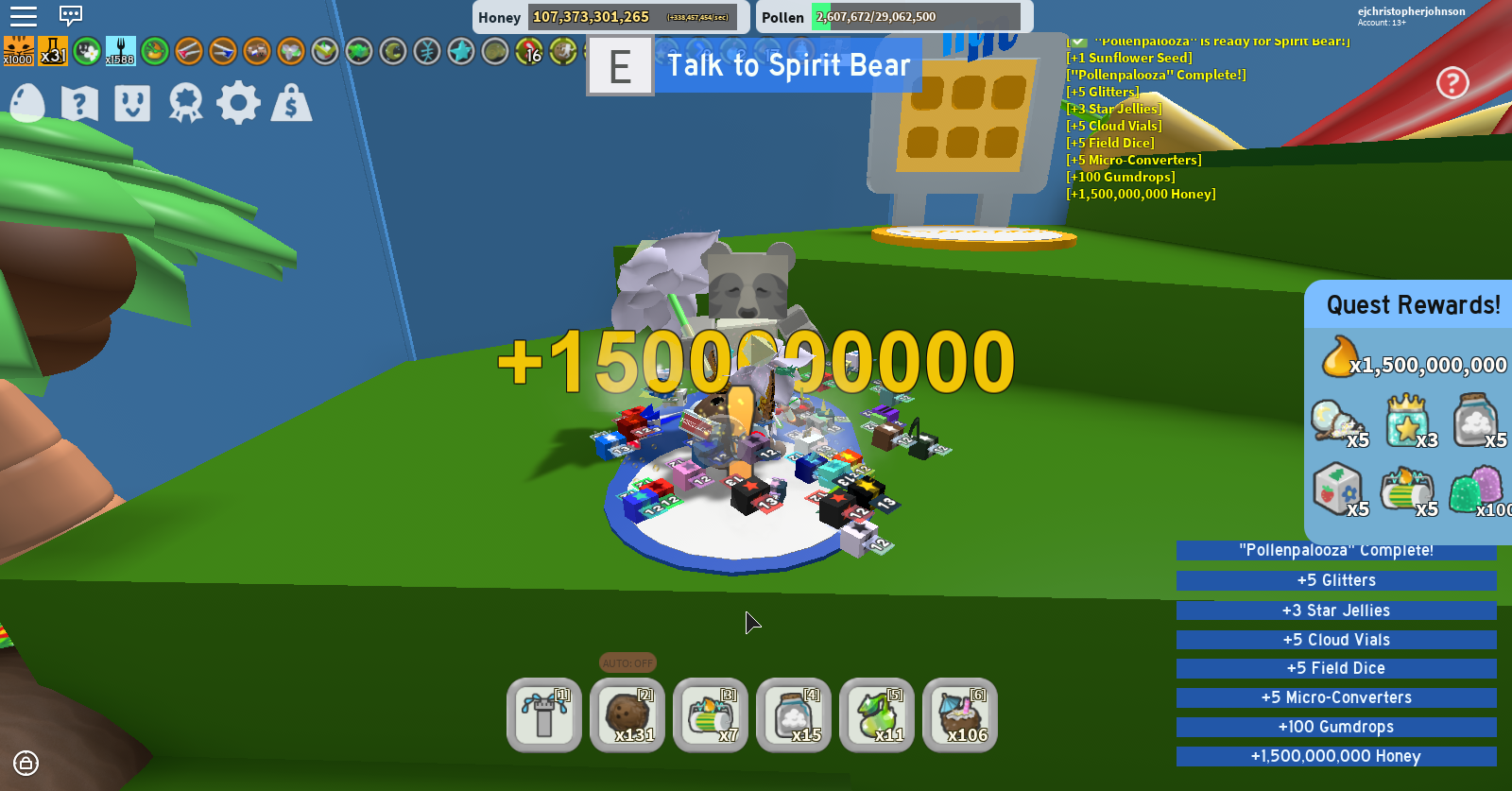 Discuss Everything About Bee Swarm Simulator Wiki Fandom - star treat quest completed op hive part 3 roblox