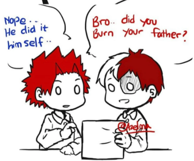 MHA ft the Todoroki Family and Friends in "We Hate You Dad" Fandom