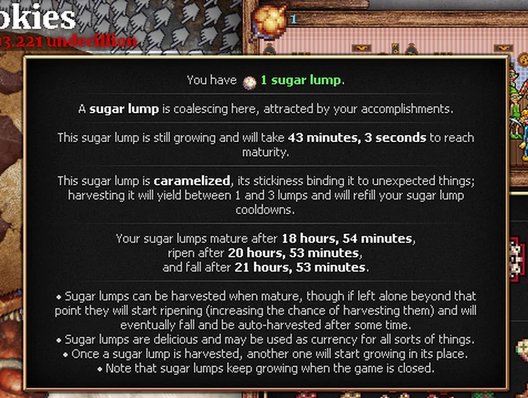 got a caramelized sugar lump. Fandom