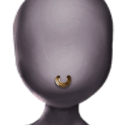 Golden-nose-piercing