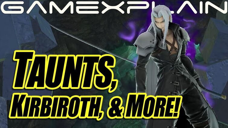 Sephiroth's Kirby Transformation, Taunts, Boxing Ring Title, & More! - Smash Bros. Ultimate