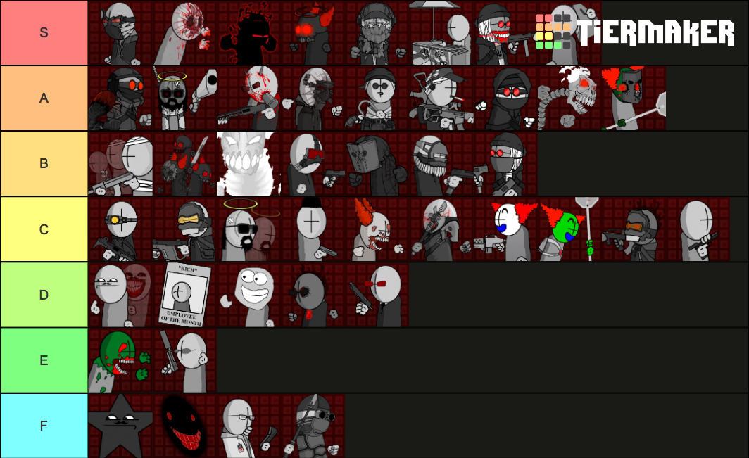 Create a Madness Combat - All Animated-Series Characters Tier List -  TierMaker