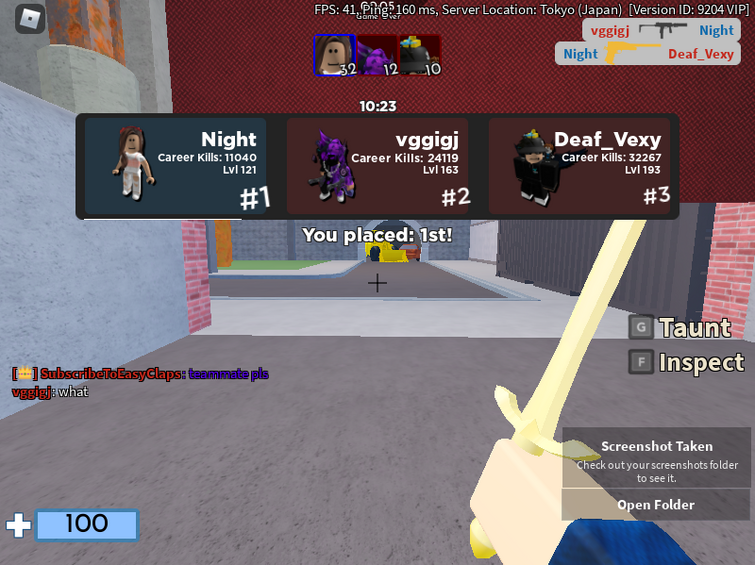 1V1 in FPS Chess Roblox 