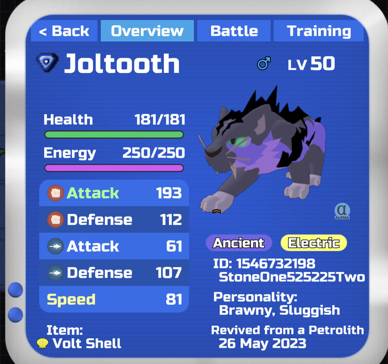 Joltooth, Loomian Legacy Wiki
