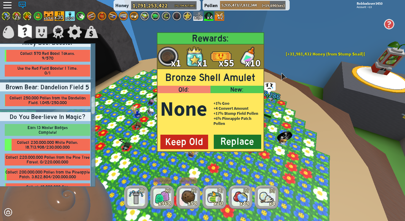 11yv2lx9sftlgm - stump snail defeated 2nd time silver shell amulet roblox bee swarm