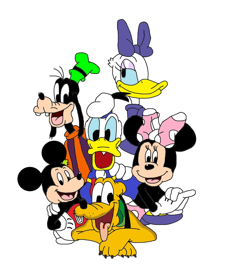 My drawing of Mickey Mouse and Friends | Fandom