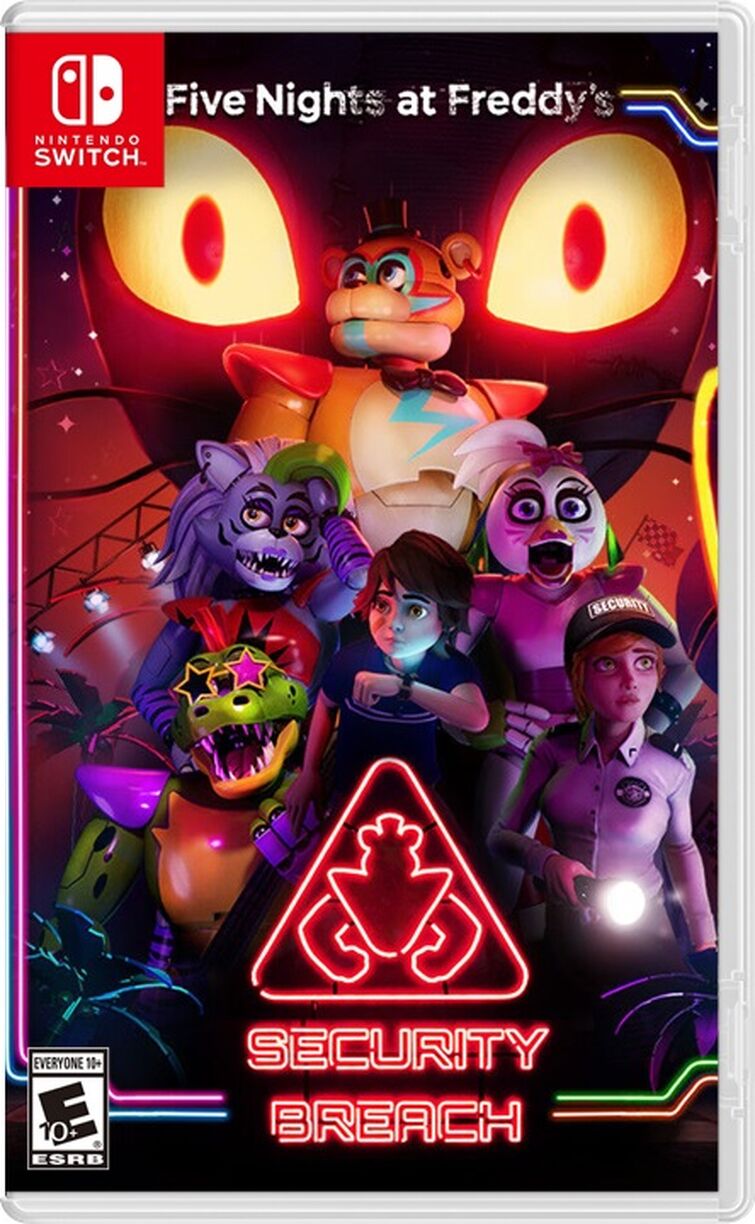 FNAF Security Breach Nintendo Switch Box Art Fandom