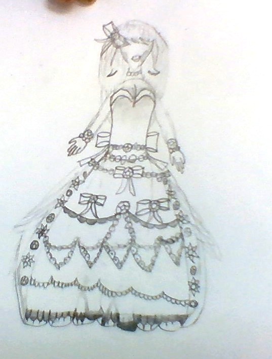 Dear Dollie Corset Drawing