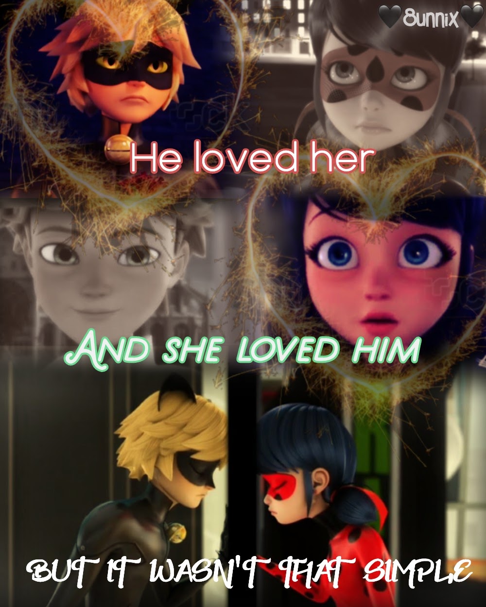 Day 45, Miraculous Edit ~♥️💗Love Square❤️🖤~