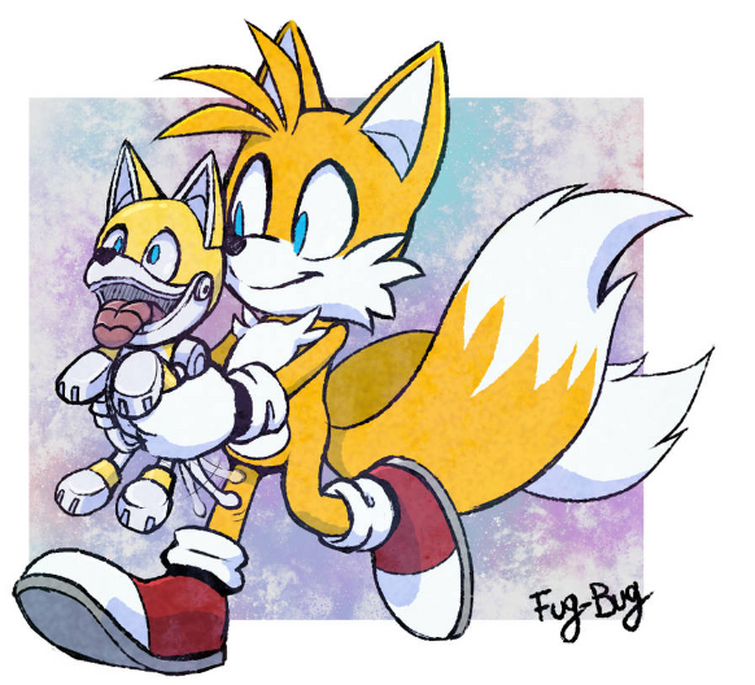 38262 - safe, artist:fredvegerano, miles tails prower (sonic), rosemary  prower (sonic), canine, fox, mammal, red fox, anthro, archie sonic the  hedgehog, sega, sonic the hedgehog (series), 2020, baby, blue eyes,  dipstick tail