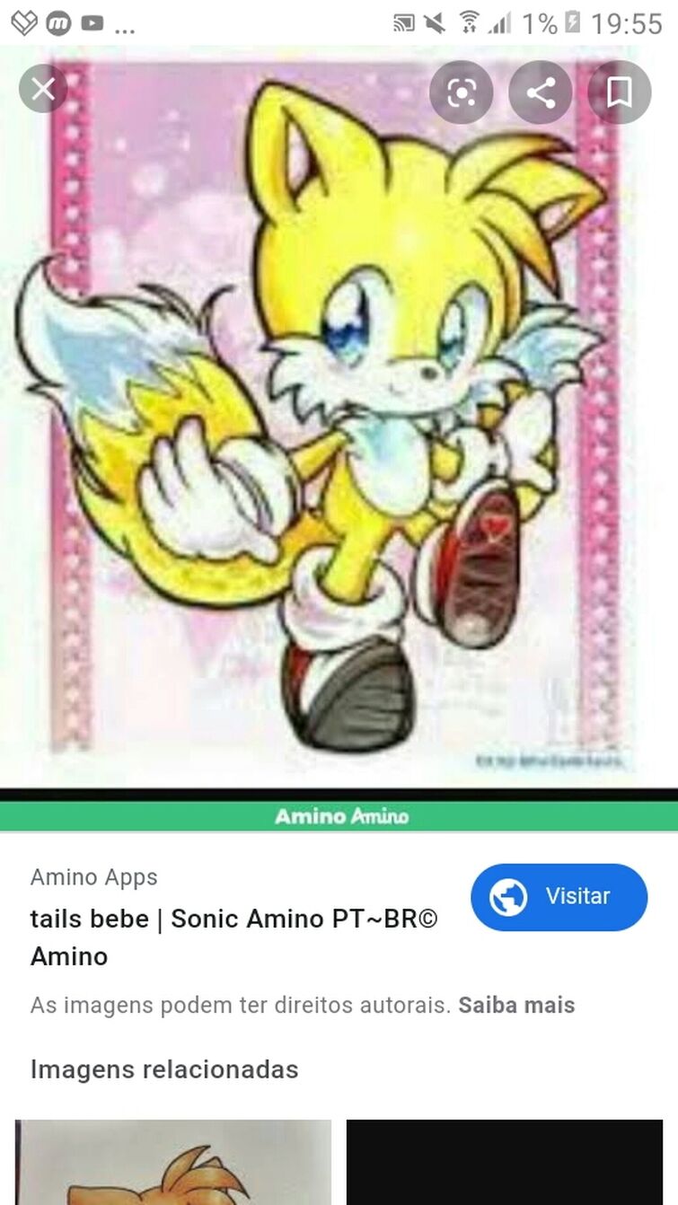 Fanart: Tails Bebê  Sonic Amino PT~BR© Amino