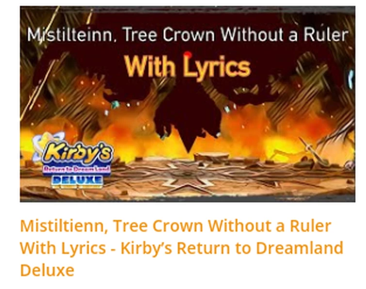 Wow so many Kirby songs for today XX Fandom