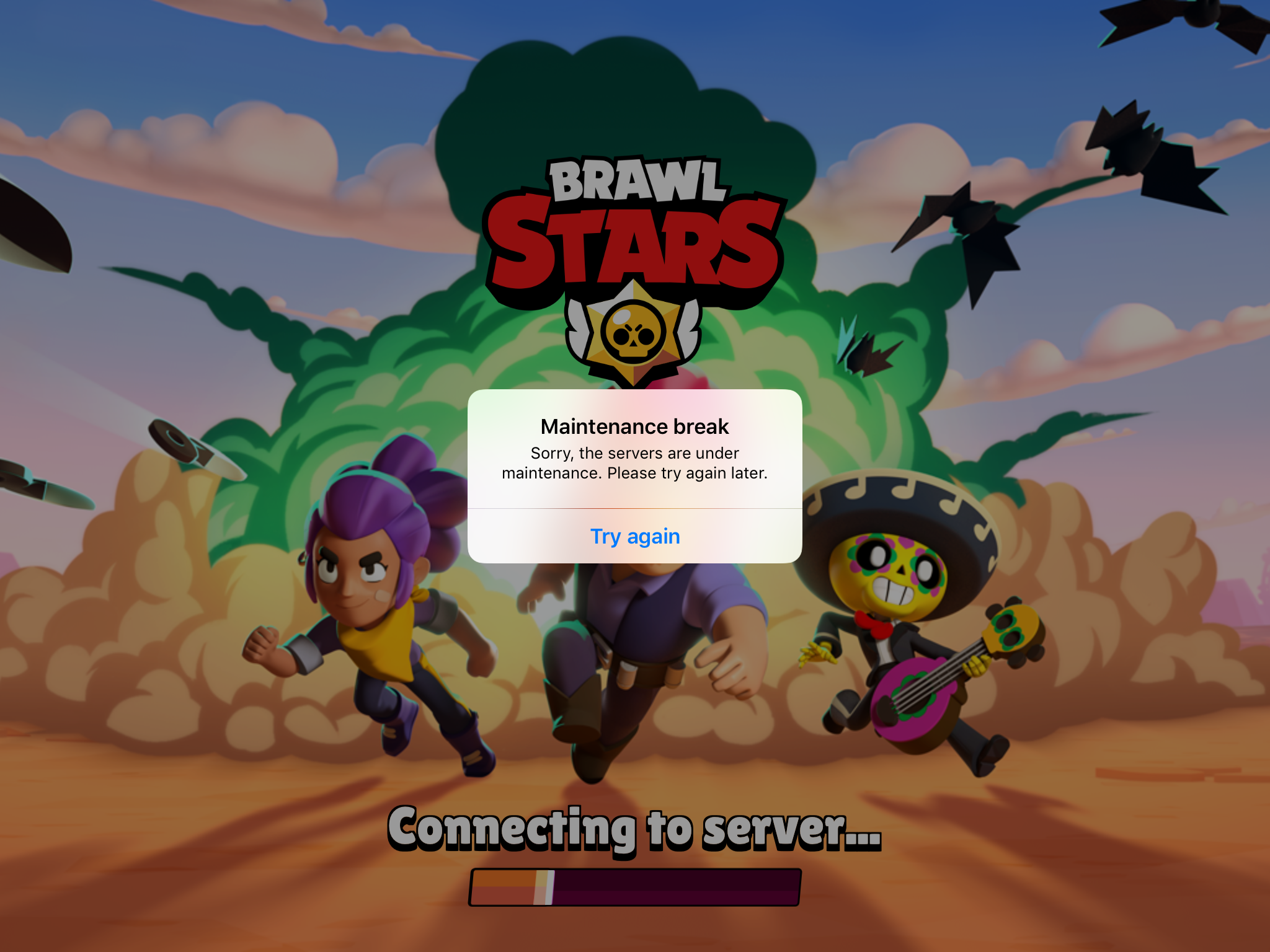 Brawl Stars on X: So many of you are logging in, that our servers need a  maintenance break! When we return, grab #Edgar FREE in the shop! 🧣   / X