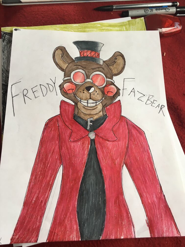 For the Walten Files' first anniversary, I drew Freddy Fazbear in the art  style. Enjoy. : r/fivenightsatfreddys