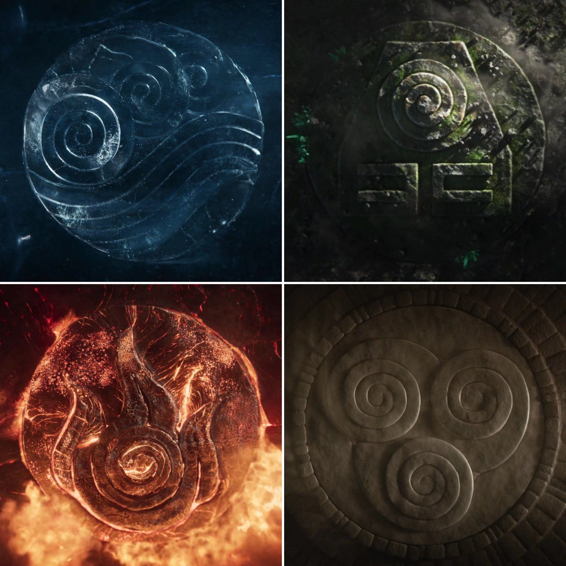 The Elements Symbols For Netflixs Avatar The Last Airbender Fandom 5400