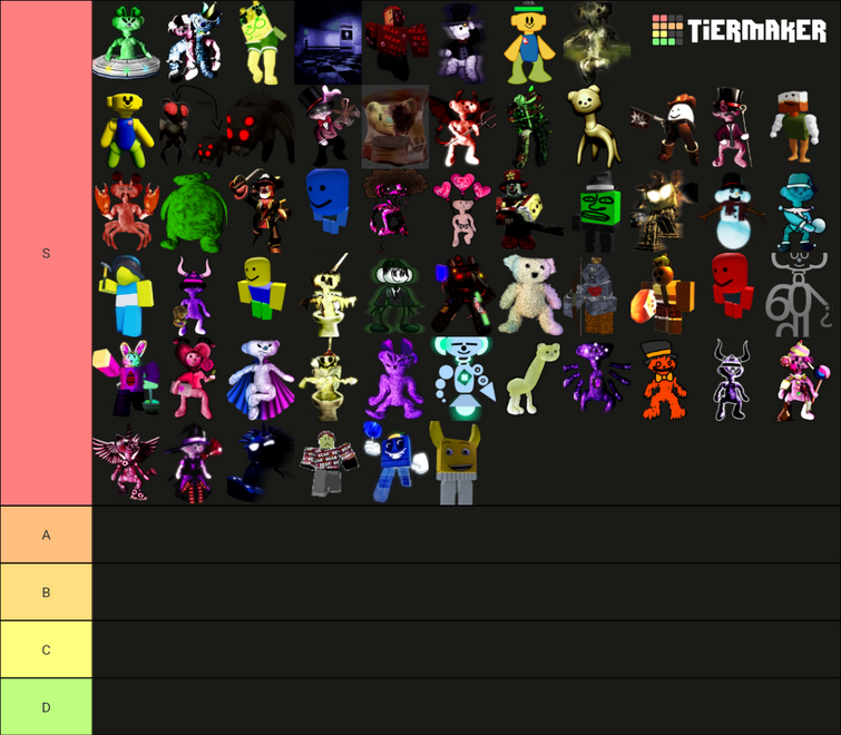 Create a Bear Alpha Skins Tier List - TierMaker