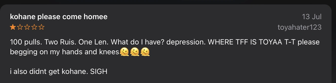 questionable app store reviews for proseka | Fandom