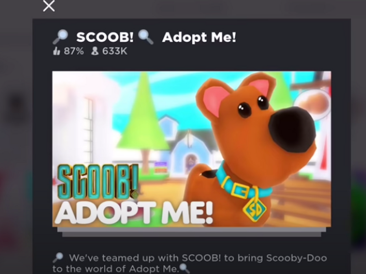 How to Keep Scoob Forever in 'Adopt Me': Unfortunately, You Can't