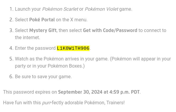 Code for Pokemon SV | Fandom