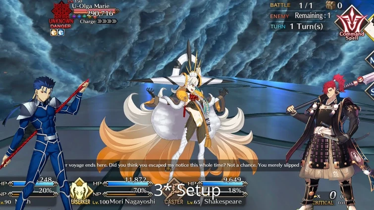 [FGO NA] LB 7 U-Olga Marie Fight — 3* Setup